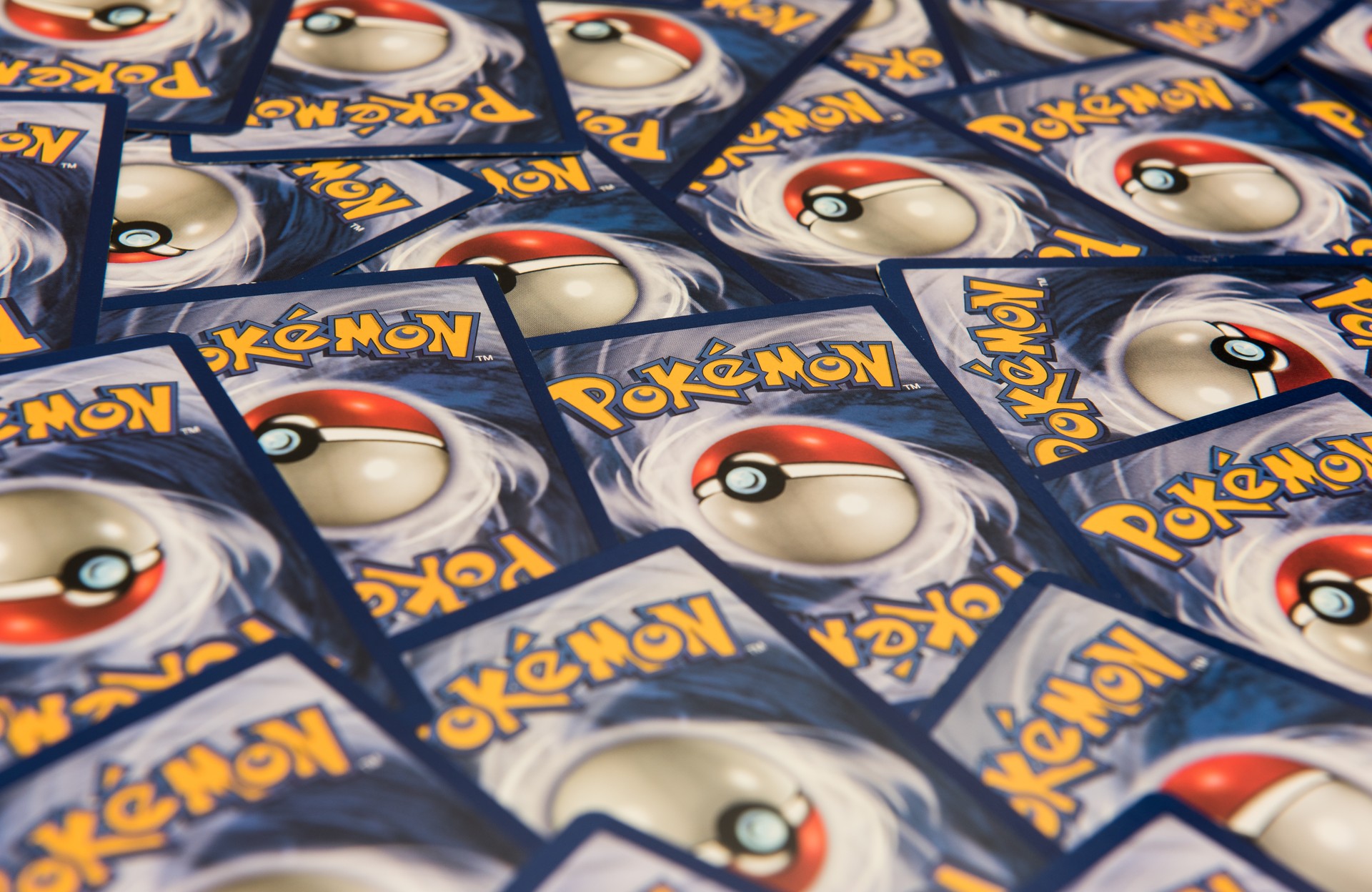 Pokemon trading cards background